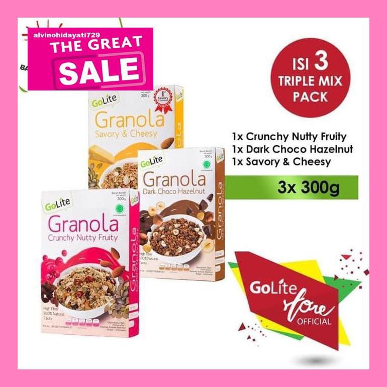 

Al04Nind Granola Golite Triple Mix Pack (300Gr) Indvvl03