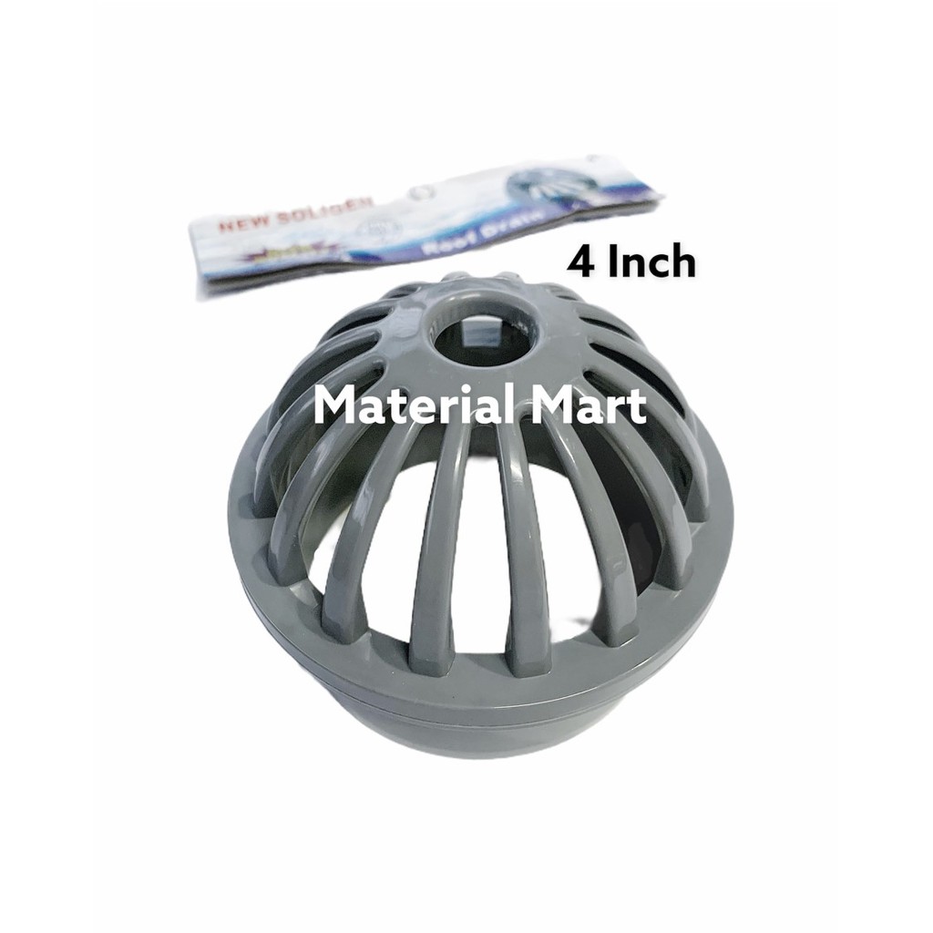 Roofdrain PVC 3 Inch | Roof Drain 4&quot; | Saringan Pembuangan Talang Air 2,5 Inch | Material Mart
