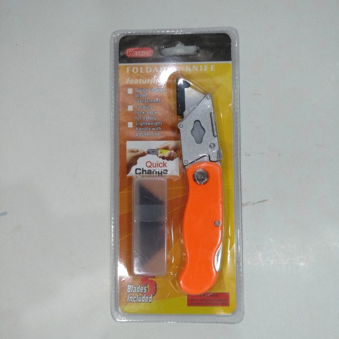 

Pisau Cutter Acrylic + isi 5 pcs ( Keshida )