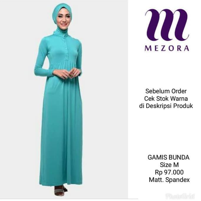 PRODUK BAGUS DRESS GAMIS BUNDA SIZE M MEZORA ORIGINAL PROMO