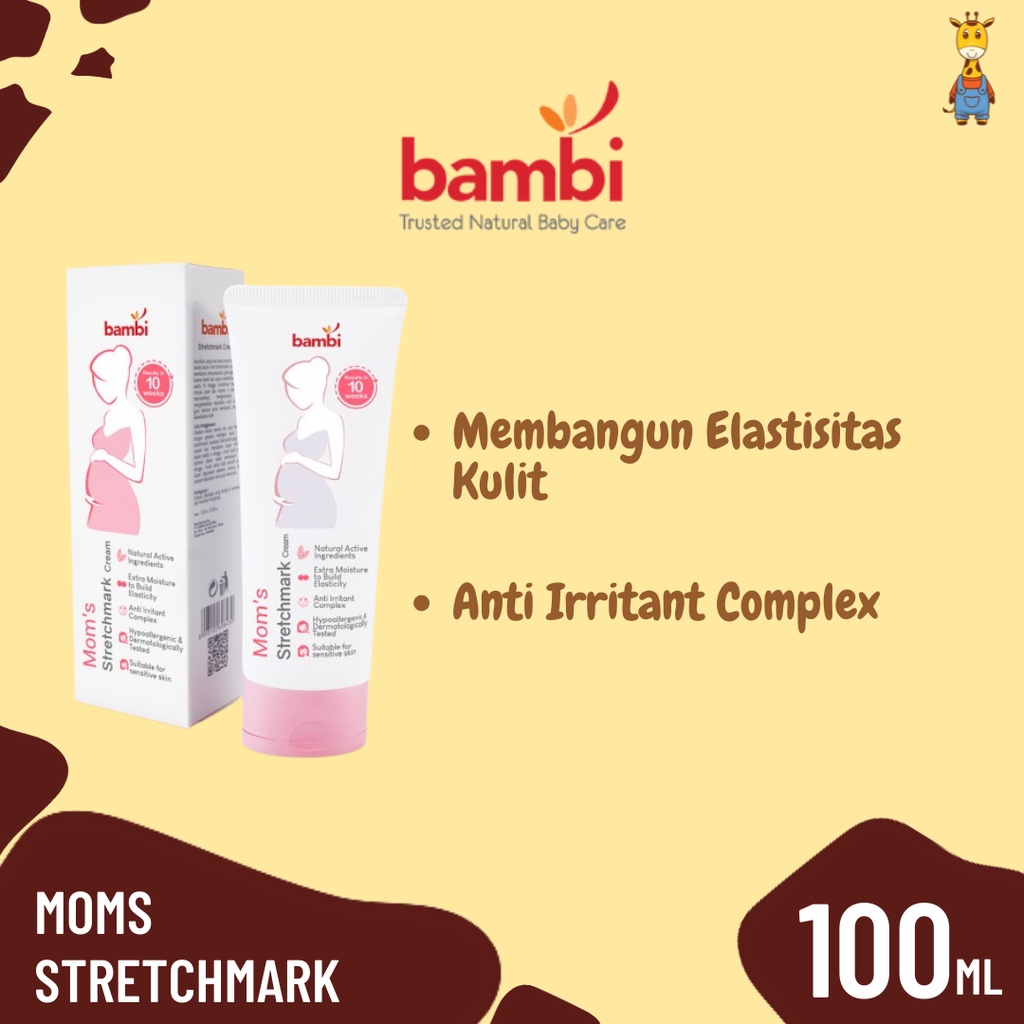 Bambi Moms Stretchmark 100ml - krim kulit