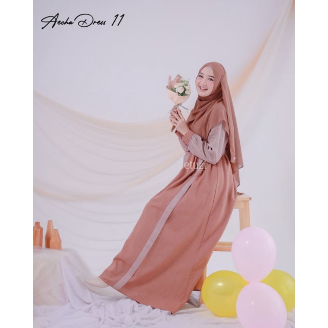 BEST SELLER/READY STOK GAMIS AECHA DRESS ETUZI/GAMIS KATUN SUPERNOVA