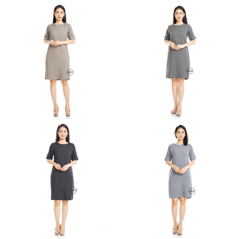 Dress Hitam Polos Formal Kerja Kantor Wanita Murah High Premium Quality K03 Midi Dress Kerja Wanita Midi Dres Hitam Polos Formal Dres Formal Drees Wanita Kantor