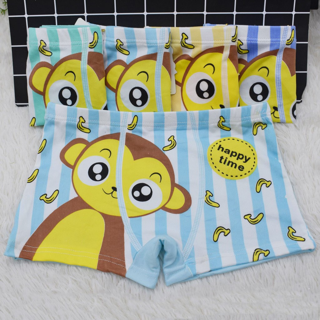 Celana dalam Anak laki laki Celana dalam Boxer Anak kartun motif Q01