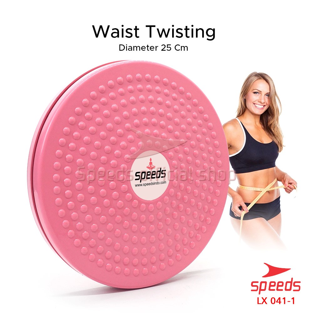 SPEEDS Magnetic Trimmer Jogging Body Plate Waist Twisting Alat Bakar Lemak LX 041-1