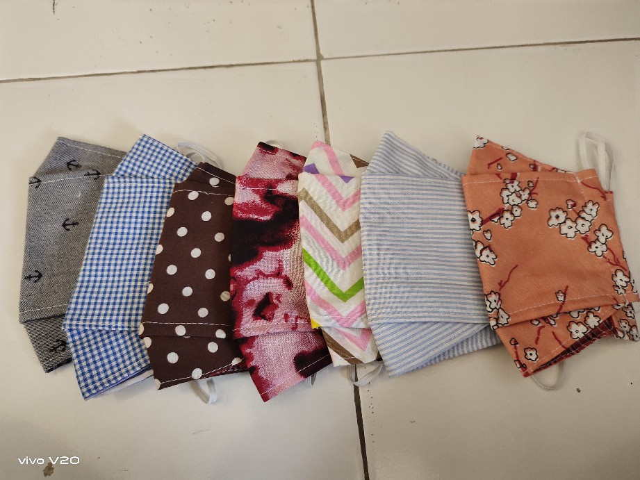 Masker 3d Murah/3ply/bisa Masuk Tissue/masker Motif Bunga