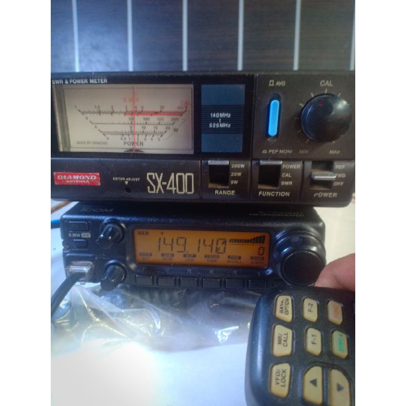 rig icom IC 2200h black lengkap normal