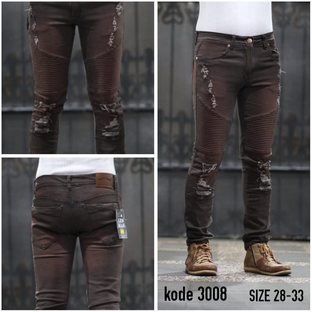 Biker Jeans Limited Edition - Celana Slim Fit Jeans Bikers