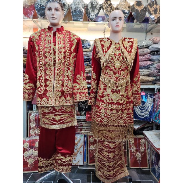 baju penganten Minang full Payet Jepang model terbaru 2021