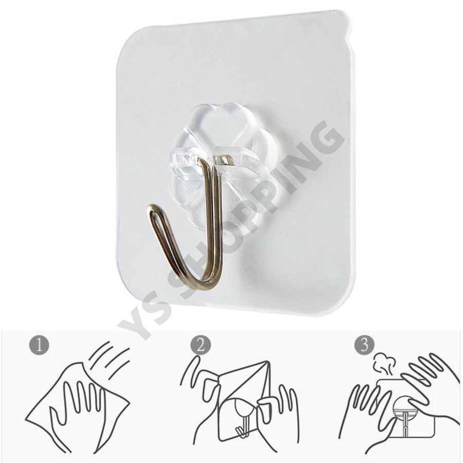 Gantungan barang tahan hingga 5kg / Gatungan tempel / Hook / Pengait MG