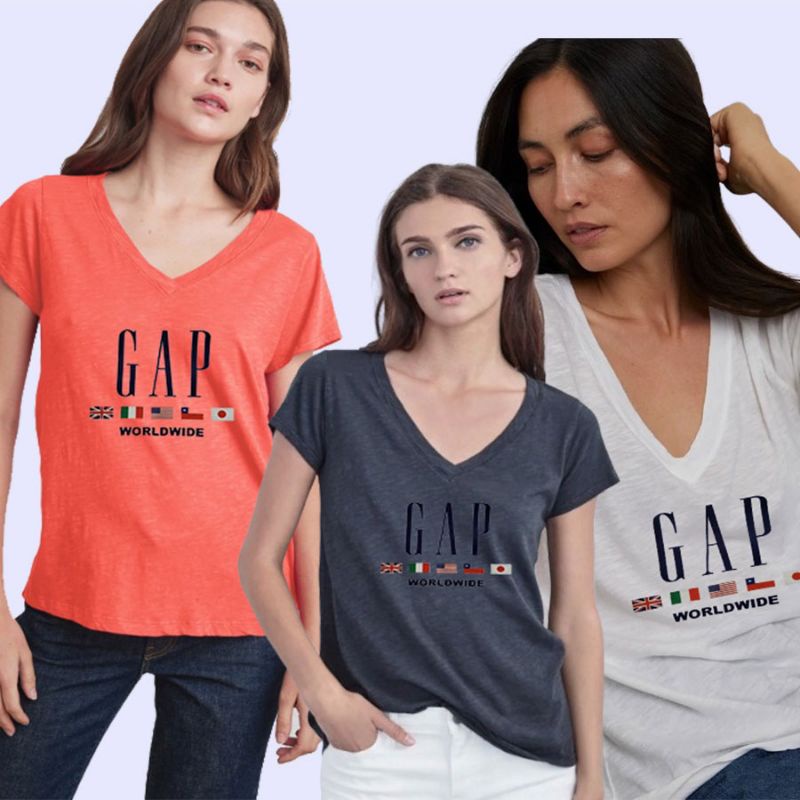 Kaos GAP Bahan Halus Lembut / Stretch Original Branded