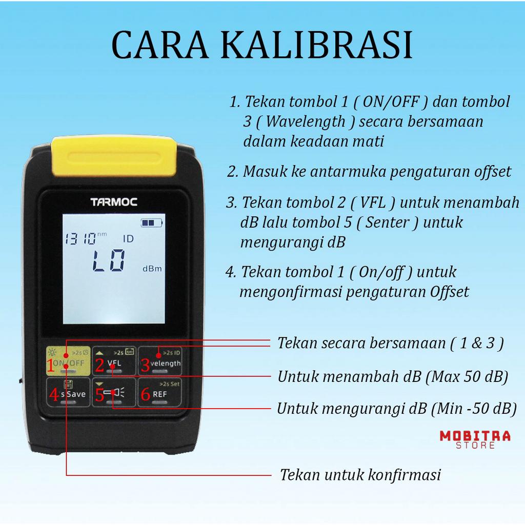 Tarmoc TFT-5030-5KM-OPM |Mini OPM -50~+30dB | VFL | LAN Tester |Senter