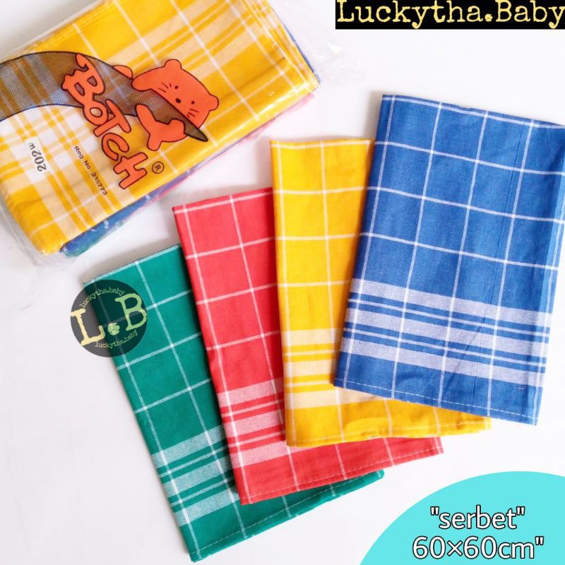 4pc_ serbet botch lap piring / lap dapur / lap tangan/ serbet jumbo botch