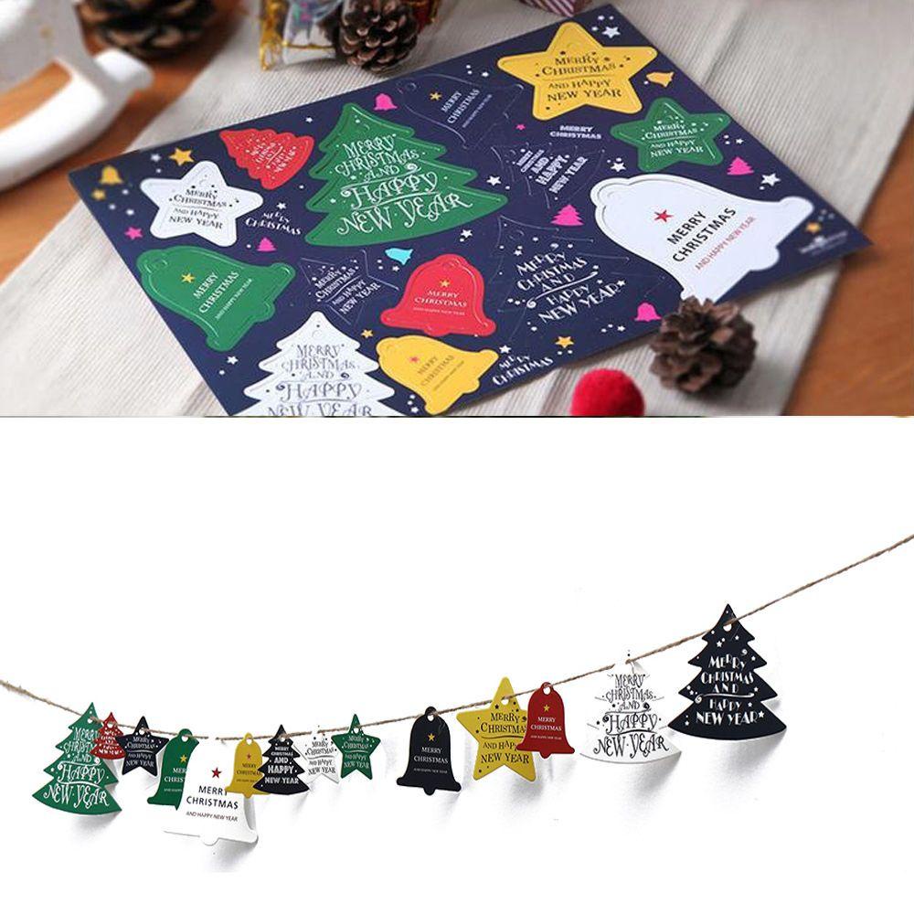 Solighter 28PCS Xmas Hanging Tag Kualitas Tinggi Ornamen Kamar Perlengkapan Pesta Natal