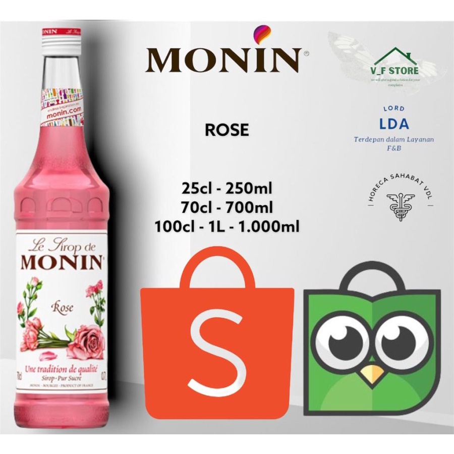 

Sirup Monin Rasa Rose 700ml
