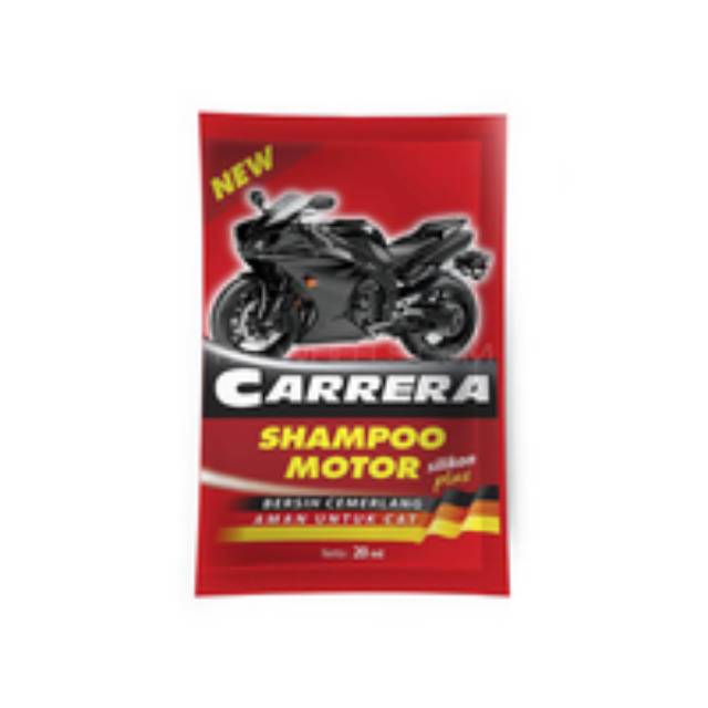 2PCS SHAMPOO MOTOR CARRERA  Sabun Motor Steam Salju dan Busa Untuk Body Motor Doff dan Glossy