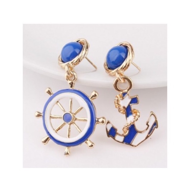 

Blue Anchor earings