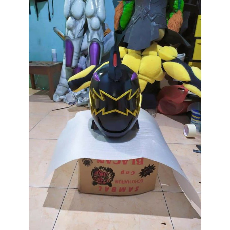 Helm Power Ranger Black (Dino Thunder Black)