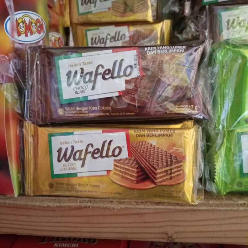 

wafello 1000 rasa coklat, caramel, kelapa