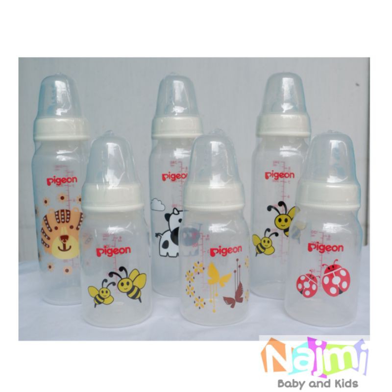 Pigeon Peristaltic Nipple Feeding Bottle PP RP 50 ml 120ml 240ml / Botol Dot Ulir Susu Slim Neck