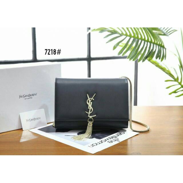 YSL MEDIUM KATE TASSEL LEATHER CHAIN BAG