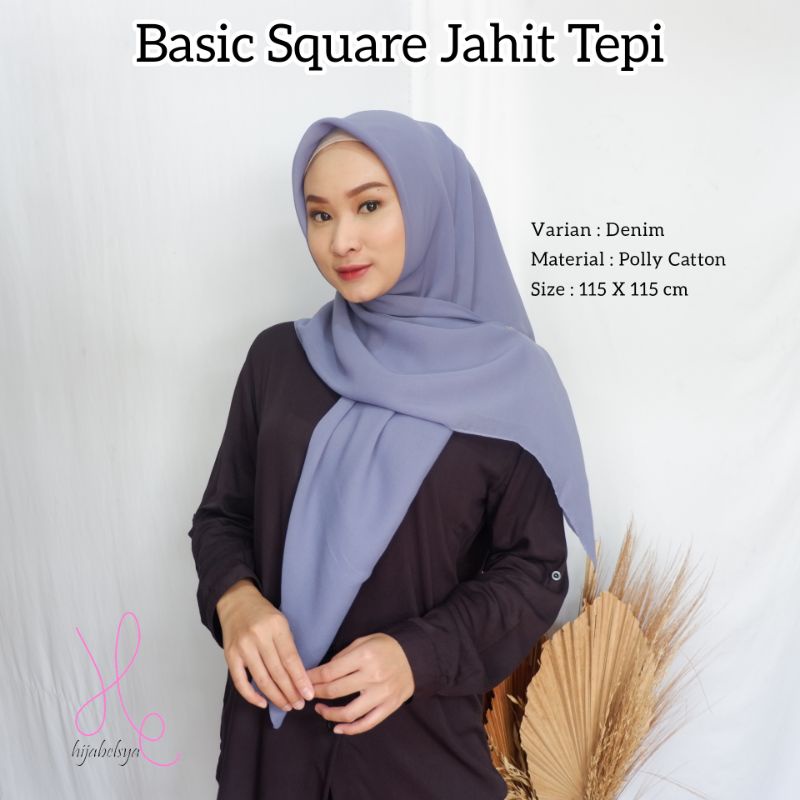 Plain Hijab,Hijab Basic segiempat,hijab double chiffon