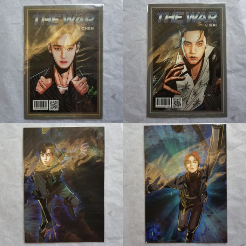 official postcard photocard exo kokobop xiumin baekhyun chen kai limited edition