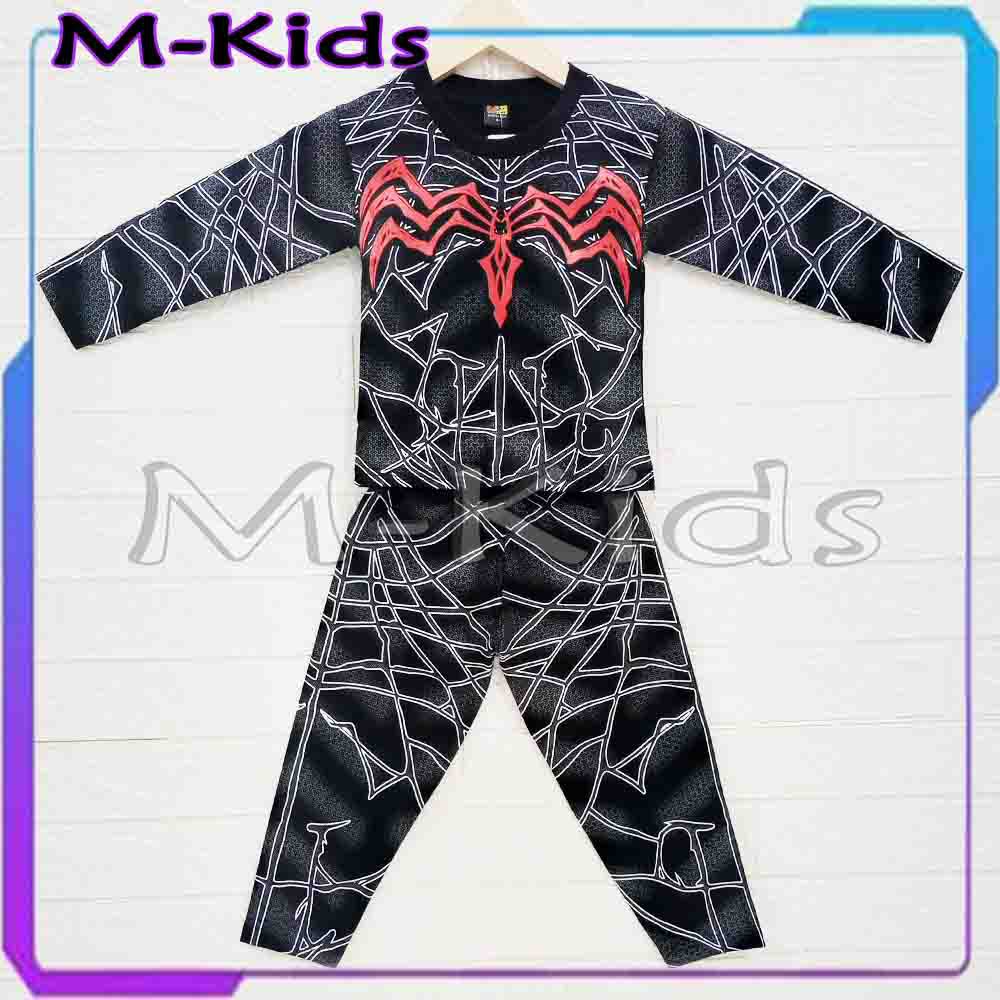 MKids88 - Baju Setelan Anak Laki-Laki Spiderman / Baju Tidur Anak Piyama Spiderman VENOM Superhero