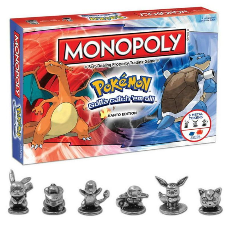 MONOPOLY POKEMON KANTO EDITION board game