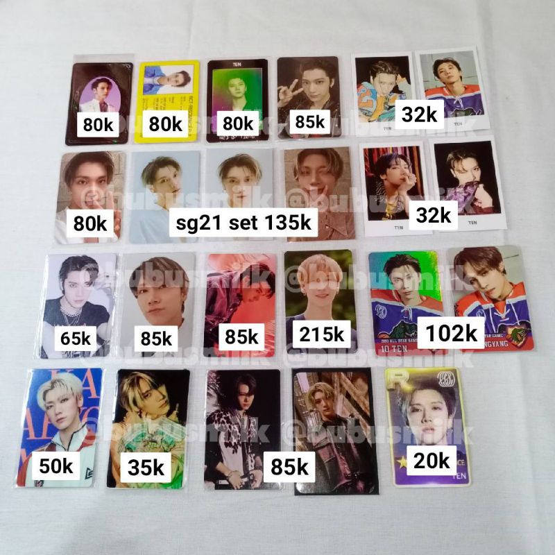 photocard ten lee wayv superm