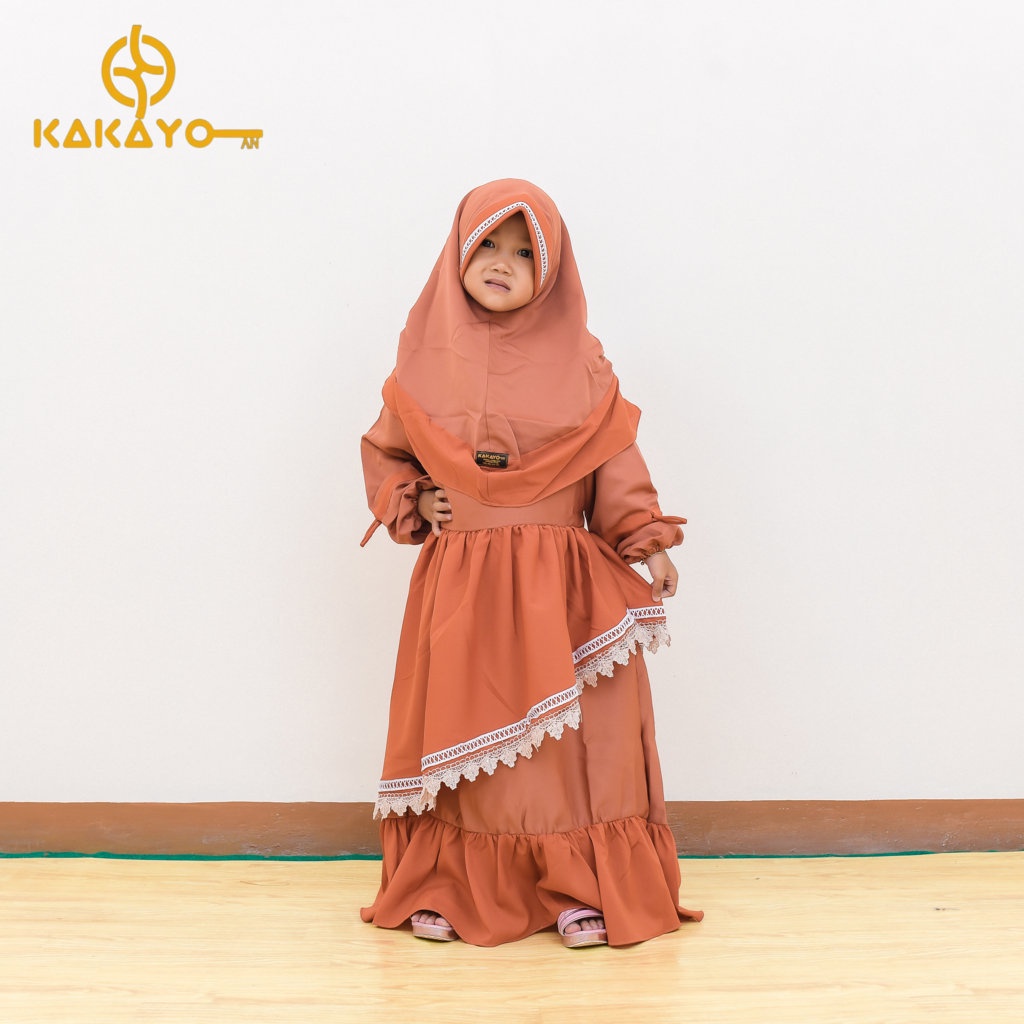 Gamis Anak/Gamis Muslim Anak/Gamis Anak Perempuan/Gamis Muslim Anak Perempuan/Gamis Kakayo