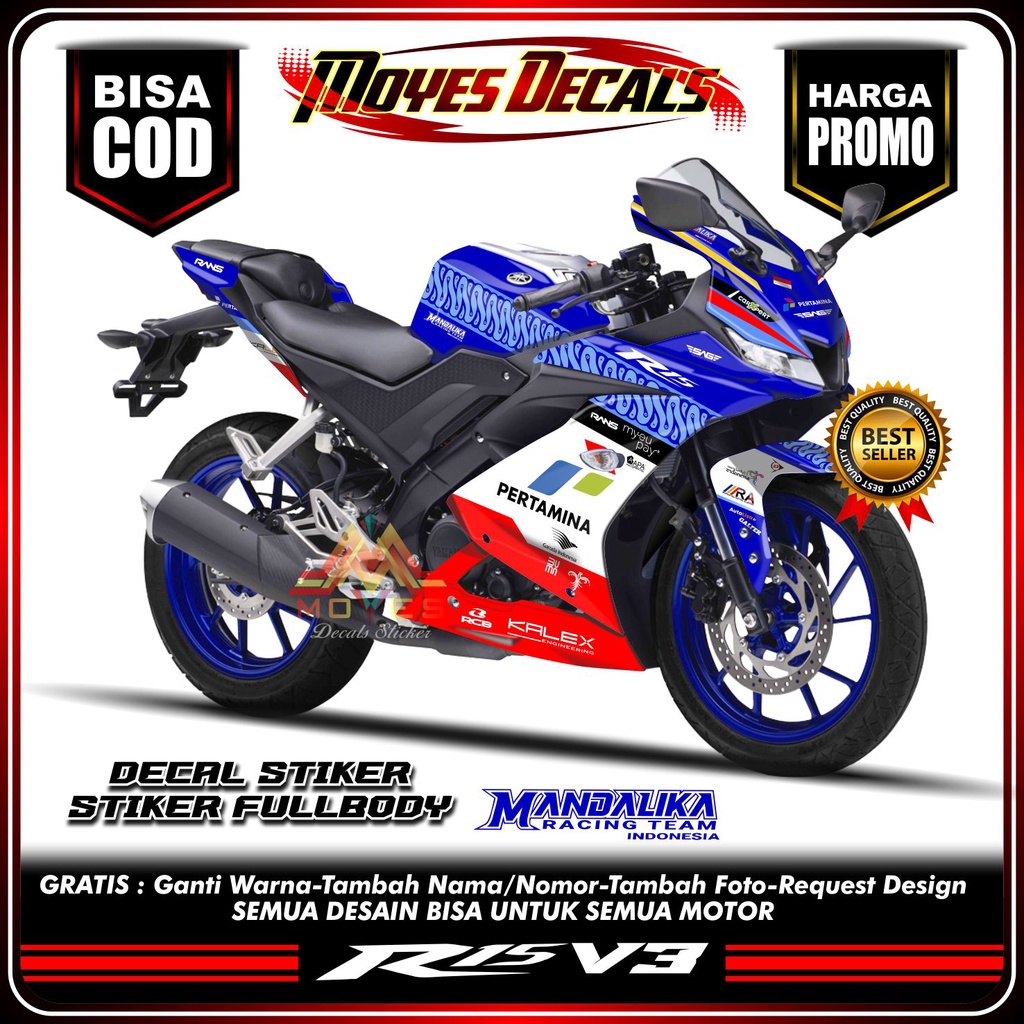 Decal Stiker R15 V3 Full Body Mandalika