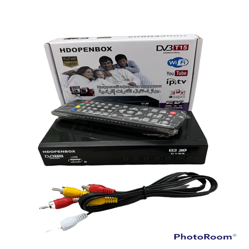 set top box Tv digital HD OPEN BOX DVBP T15 Receiver TV Digital antena digital Terrestrial Kwalitas gambar Jernih gratis biaya langganan youtube Full HD.