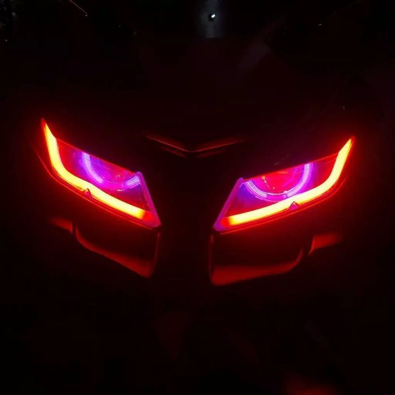 DRL LAMPU LED ALIS PUTIH BIRU 30CM SUPRA MIO JUPITER Z SUPRA X 125 LAMPU ALIS LED PUTIH BIRU MERAH-5