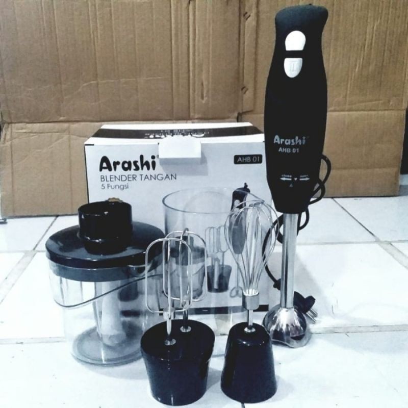 Blender Tangan  / Hand Blender Arashi 5in1 AHB 01 Garansi Resmi