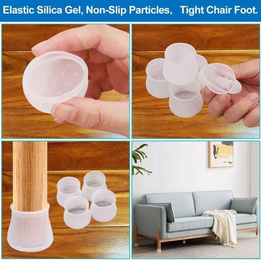 Alas sarung pelindung Furniture kaki meja kursi silikon silicone karet