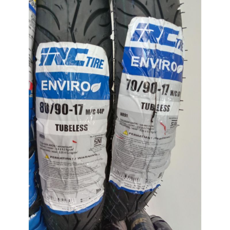 paketan ban luar IRC ring 17 ukuran 80/90 dan 70/90 depan belakang