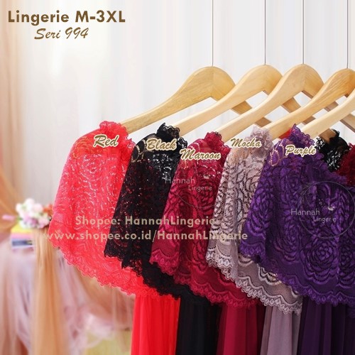 XXL XL L Hannah Lingerie Original Jumbo Premium, Super Elastis Kado Aniversary Suami Istri 994