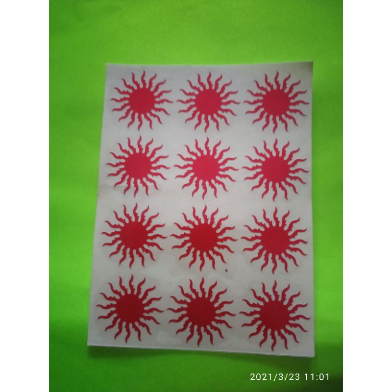 

stiker cutting matahari