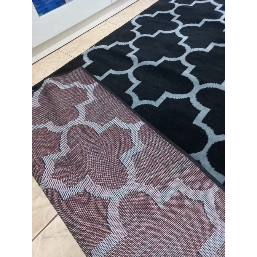 MAROC Karpet Lantai 160x210 Midnight Monokrom - Midnight 14-3