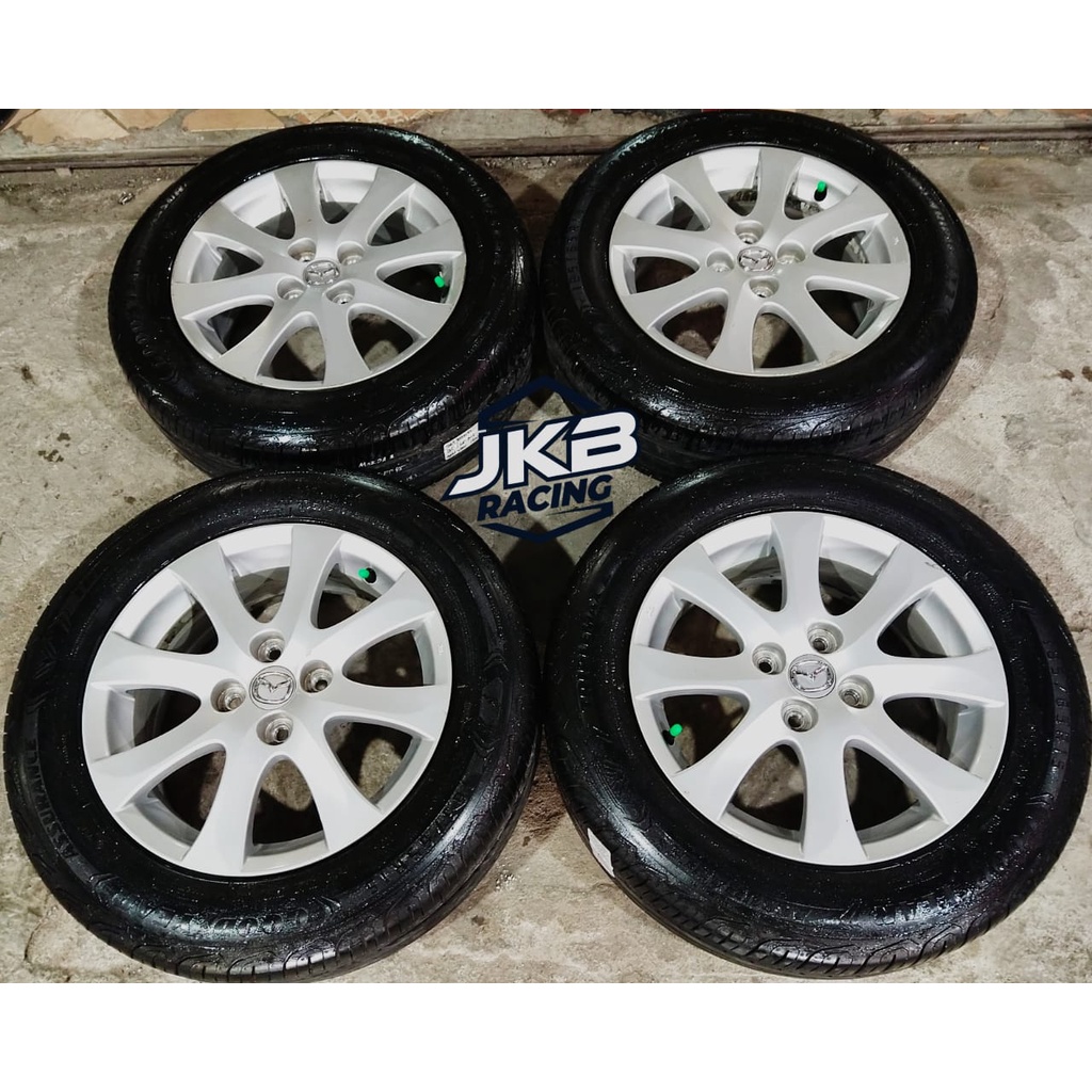 VELG SEKEN ORI COPOTAN MOBIL MAZDA RING 15 + BAN GOOD YEAR (1PCS) 185 55 R15