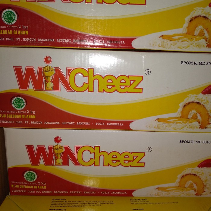 

WinCheez Keju cheddar 2kg / Keju Win cheez