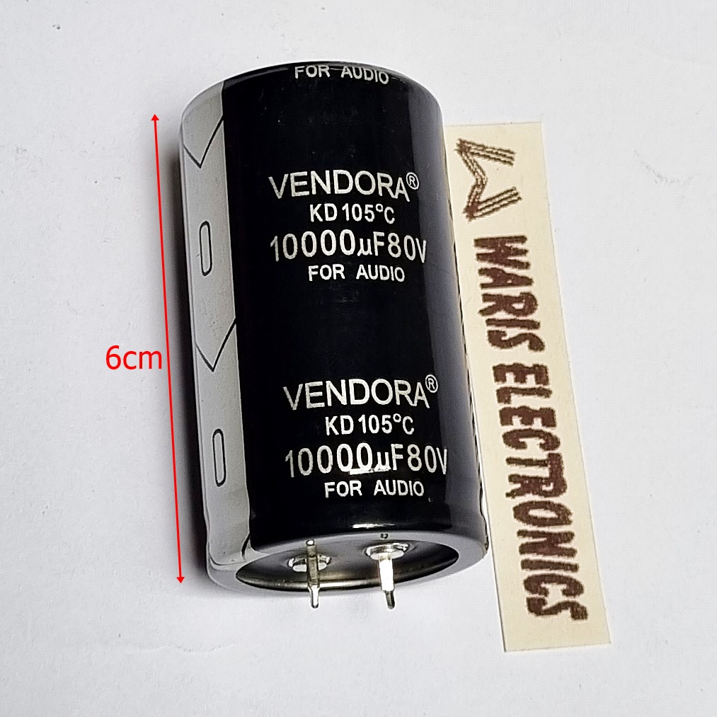 Elco Capacitor 10000uF 80V Vendora Isi Full