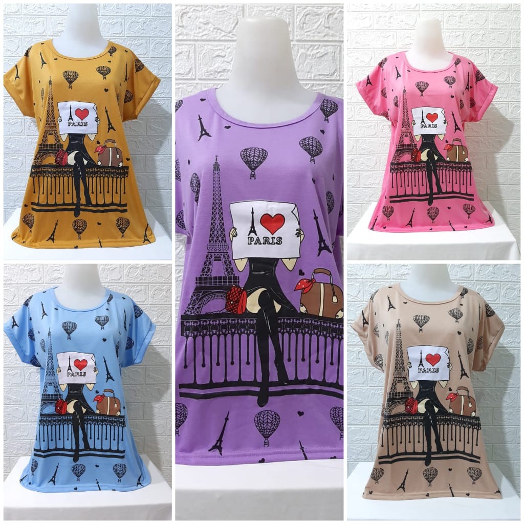 KAOS BIG SIZE CEWEK FULL PRINT | KAOS JUMBO MURAH MERIAH | ATASAN CEWEK XXL | BAJU JUMBO XXL CEWEK