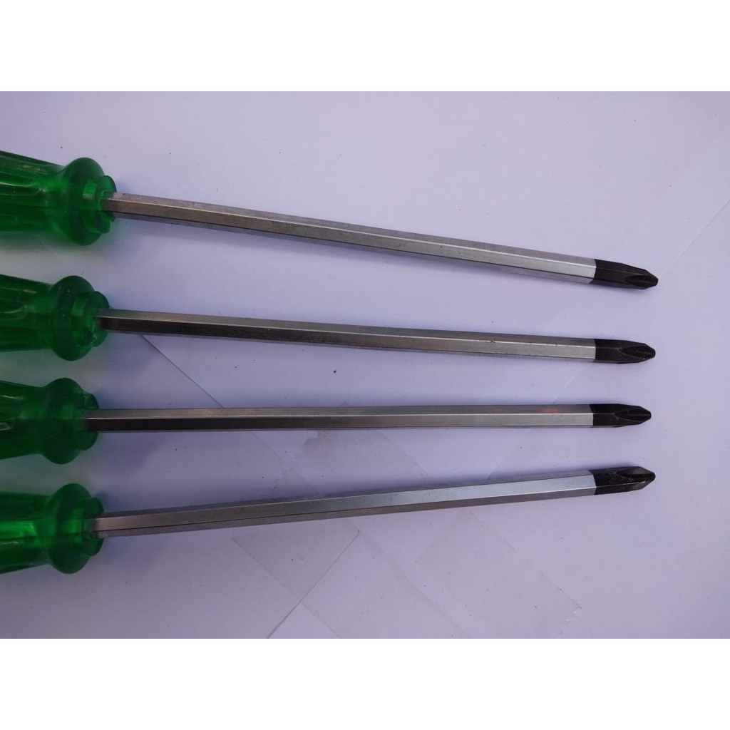 OBENG KETOK PALU/OBENG BUNGA/OBENG TRANSPARAN ZI QIANG 6&quot; (+)/ OBENG KETOK UJUNG MAGNET