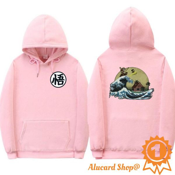 Barang IMPORT Off white hoodies Print cartoon Turtle Goku dragon ball hoodie poleron hombre