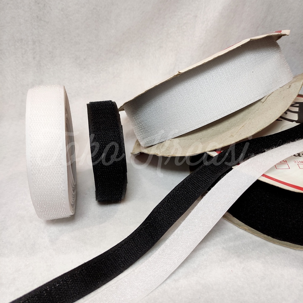 (Per meter) Velcro Tape / Prepetan / Kreketan / Perekat Serbaguna ukuran 2cm , 2,5cm , 5cm