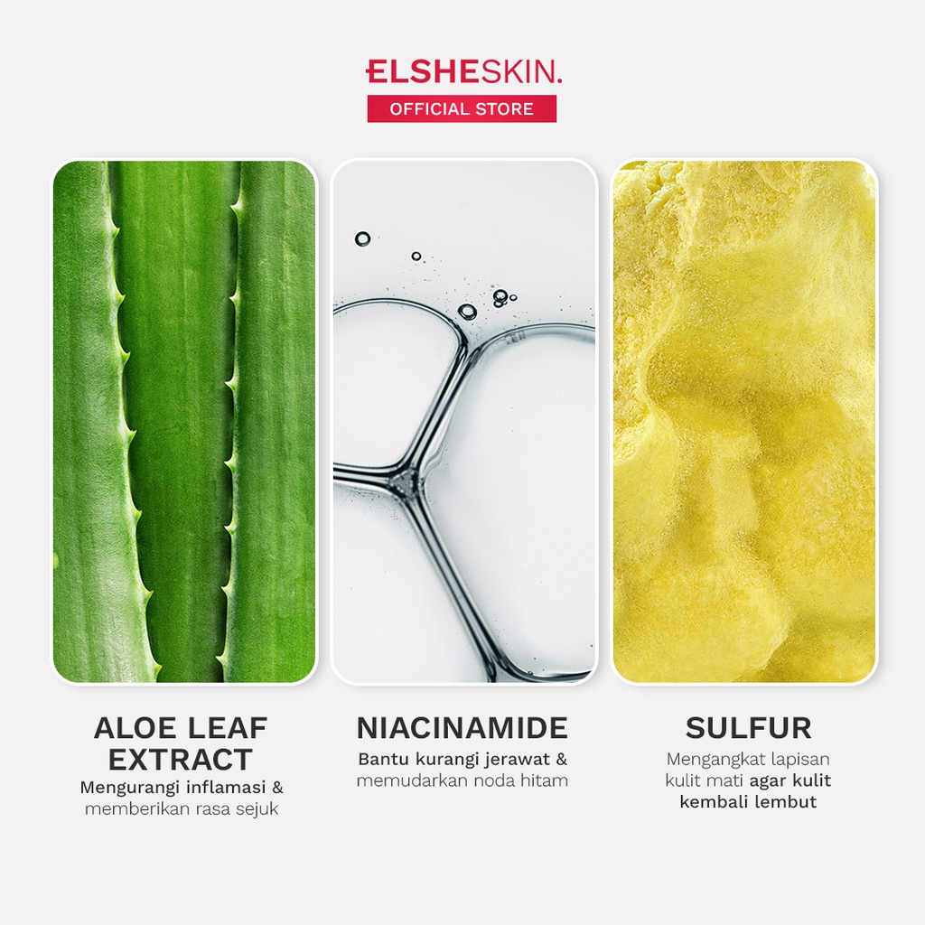 ElsheSkin Daily Protection Gel for Acne Skin SPF 30 - 15gr Sulfur (Kulit Jerawat Terlindungi &amp; Lebih Cerah) - Sunscreen untuk Kulit Berjerawat