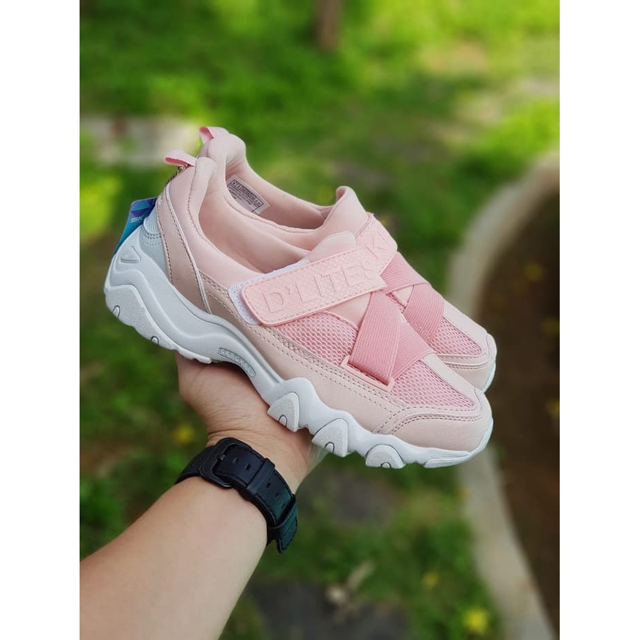 Skechers DLites Classic Sepatu Wanita Original - Cream- 39