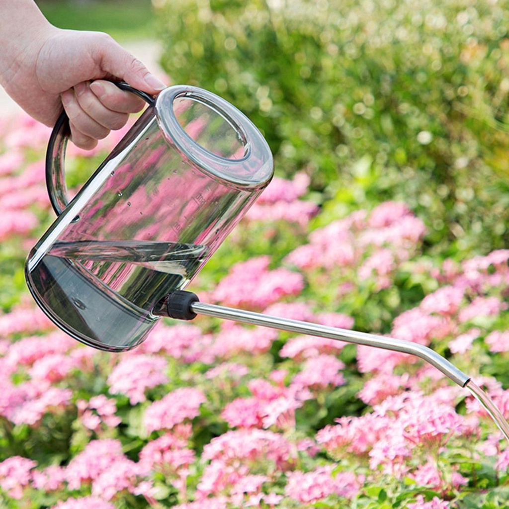 Nickolas1 Watering Can Bunga Rumah Tangga Taman Tanaman Stainless Steel Teras Siraman Pot